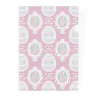 tettetextileのイースターラビット_pink Clear File Folder