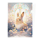 はなうさまほのうさぎとステンドグラス｡.:*･ﾟ Clear File Folder