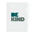 TILUのBe kind  Clear File Folder