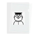 コトアート: 「私はわたし、人は人」のぼく教授 Clear File Folder