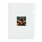 cotaro_worksの勇敢なドラゴン リアルワールド風 Clear File Folder