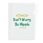 mixethnicjamamaneseのオリジナルロゴシリーズ　don't worry be hippie クリアファイル