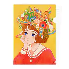 COROLFUL TOYBOXのMokuMoku-レトロルーム- Clear File Folder