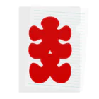 お絵かき屋さんの大入りマーク（赤文字） Clear File Folder