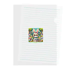 denyo dreamのウサギのアマリリス Clear File Folder