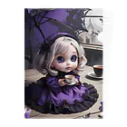 【ホラー専門店】ジルショップの黒と紫のゴシックドール Clear File Folder