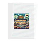 MOONY'S Wine ClosetのRetro Snow Mountain Wine Clear File Folder