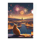 おったまケーキ店のねこ Clear File Folder