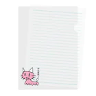 ぴりたぁのグッズ販売場のとてもかわいい猫 Clear File Folder