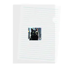 mknの貫禄のあるくろ猫 Clear File Folder