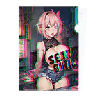 adultistのサイバーピンクセクシーガール Clear File Folder