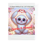 dreamy-designのLOVE&PEACE　シロテナガザルくん Clear File Folder