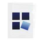 〇△□のお店のシンプルBOXデザインシリーズ3 Clear File Folder