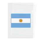 お絵かき屋さんのアルゼンチンの国旗 クリアファイル