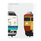 sushima_graphical_trainsの新潟の列車No.8_485系1500番台 / 115系1000番台 Clear File Folder