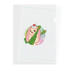 さちあきのおみせの季節のちまきハリネズミ Clear File Folder