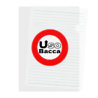 USOBACCAのUso Bacca ロゴ Clear File Folder