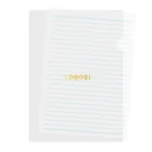 CORORIの独自ブランド”CORORI” Clear File Folder