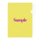 9ubericqueの【Sample】ちゃん Clear File Folder