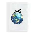 amecatsの地球と黒猫 Clear File Folder