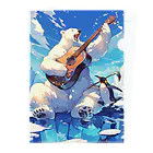 シロクマペンギンのシロクマペンギン Clear File Folder