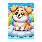 Minoyaの雲に乗った犬 Clear File Folder