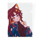 土筆つくだに🧶🖌🐾の宇宙服に着替えるのだるいだにこちゃん Clear File Folder