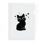 Mizuki・ASIA CATの黒猫ニャン・ポイント Clear File Folder