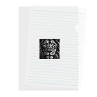 GDWEEDの百獣の王 ライオン Clear File Folder