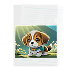 InkCraftsのかわいい子犬 Clear File Folder