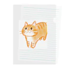 shopアルーニョのキュートなワクワクねこ Clear File Folder