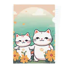 癒しの部屋🐾໒꒱のCutie cat❤︎ Clear File Folder