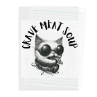 CRAVE MEAT SOUPの#drunk cat Clear File Folder