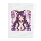 yos-1292583のねこニコばん Clear File Folder