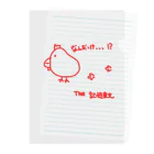 knockin-bluesのなんだっけ!?とり(赤) Clear File Folder