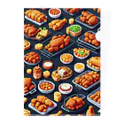 ドット絵賢者のドット絵シリーズ９チキン祭りゴージャスver. クリアファイル