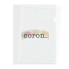 coron.の【coron.】シリーズグッズ クリアファイル