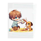 snow-birdのお茶会ごっこ Clear File Folder