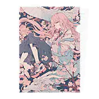 as -AIイラスト- の桜と龍 Clear File Folder