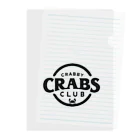 MatrixSphereのCRABBY CRABS CLUB シンプルロゴ クリアファイル