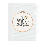 STARLOVE358の刺繍枠ｉｎ宇宙 Clear File Folder