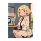 astronomysの金髪の女の子 Clear File Folder