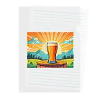 山田綾の夏到来ビールグッズ！Beerで皆で盛り上がろう！ Clear File Folder