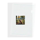 kokin0の横向きの犬 liting dog Clear File Folder