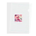 pinkgalmermaidのセクシーマーメイドサーフィン3 Clear File Folder