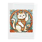 ゆまちゃんの開運雑貨屋さんの集客用子招き猫 Clear File Folder