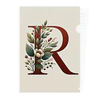 Wanderpaws-Tailsのイニシャルロゴ　R クリアファイル