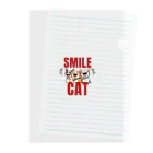 オトバシハウスのSMILE CAT クリアファイル