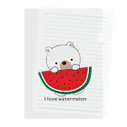 sari'sのI love watermelon Clear File Folder