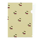 Giraffeinkのさくらんぼ Clear File Folder